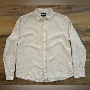 Banana Republic Linen Button Down Shirt Large